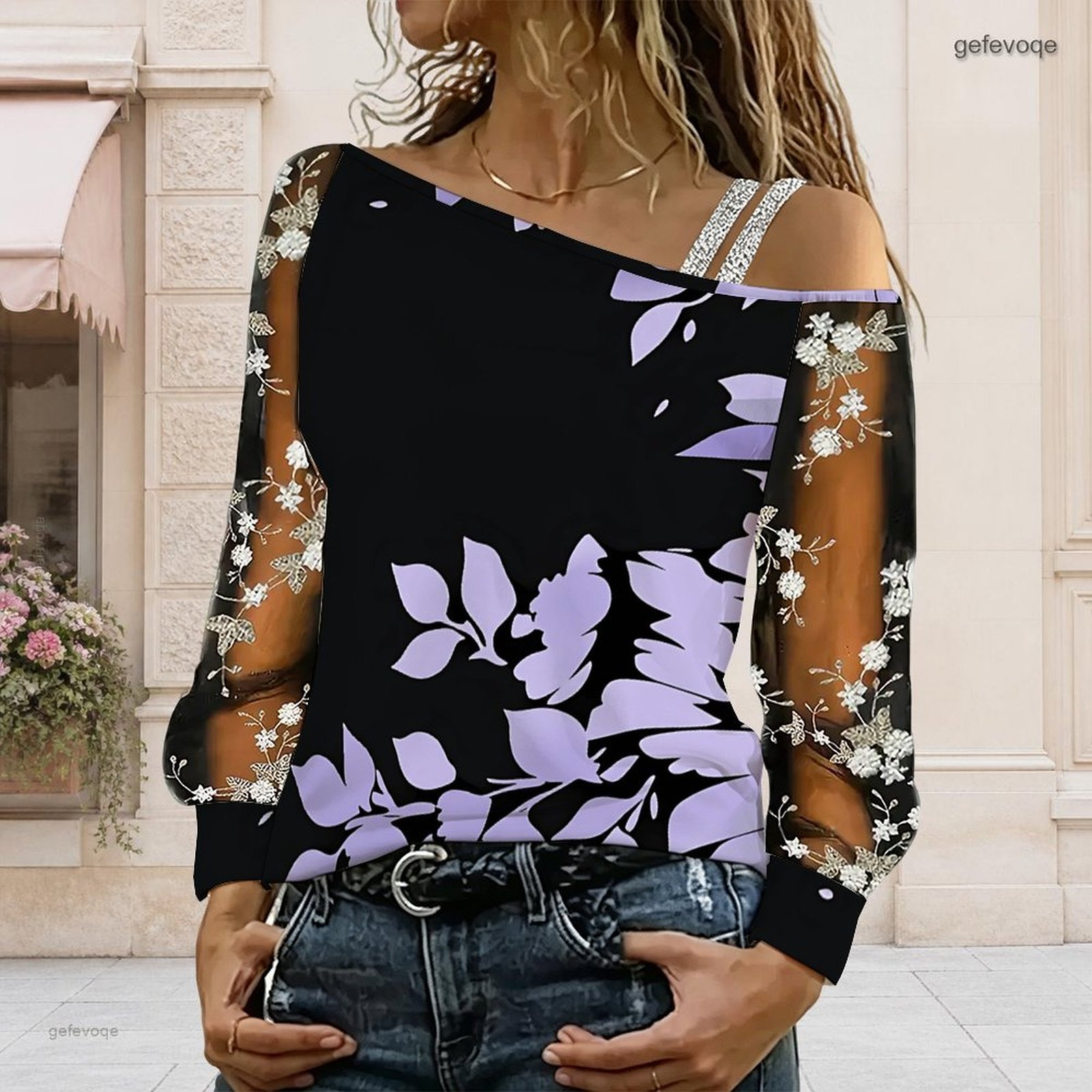 Women Off Shoulder Blouse Asym - Blouse Off Shoulder ulasan dan harga