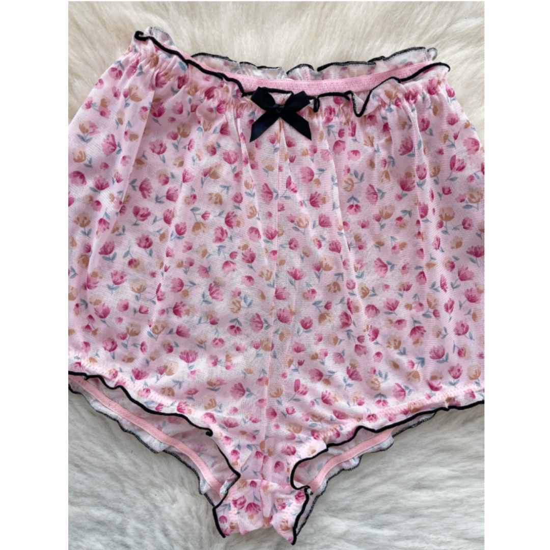 Women Sweet Homewear Suits Flo - Romper Floral Print ulasan dan harga