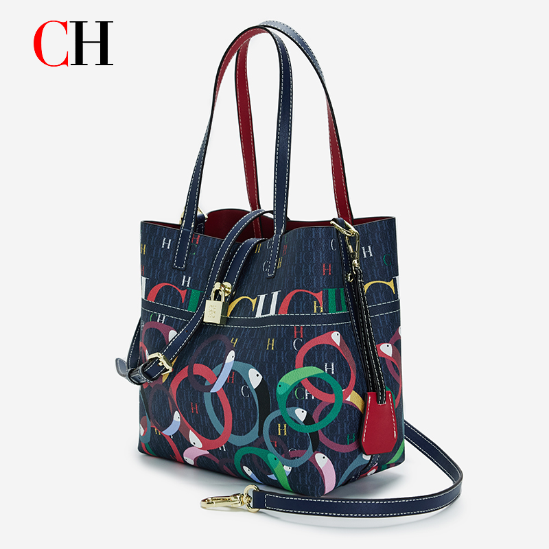 CH Women Large Capacity Printe - Tote Bag Beach ulasan dan harga