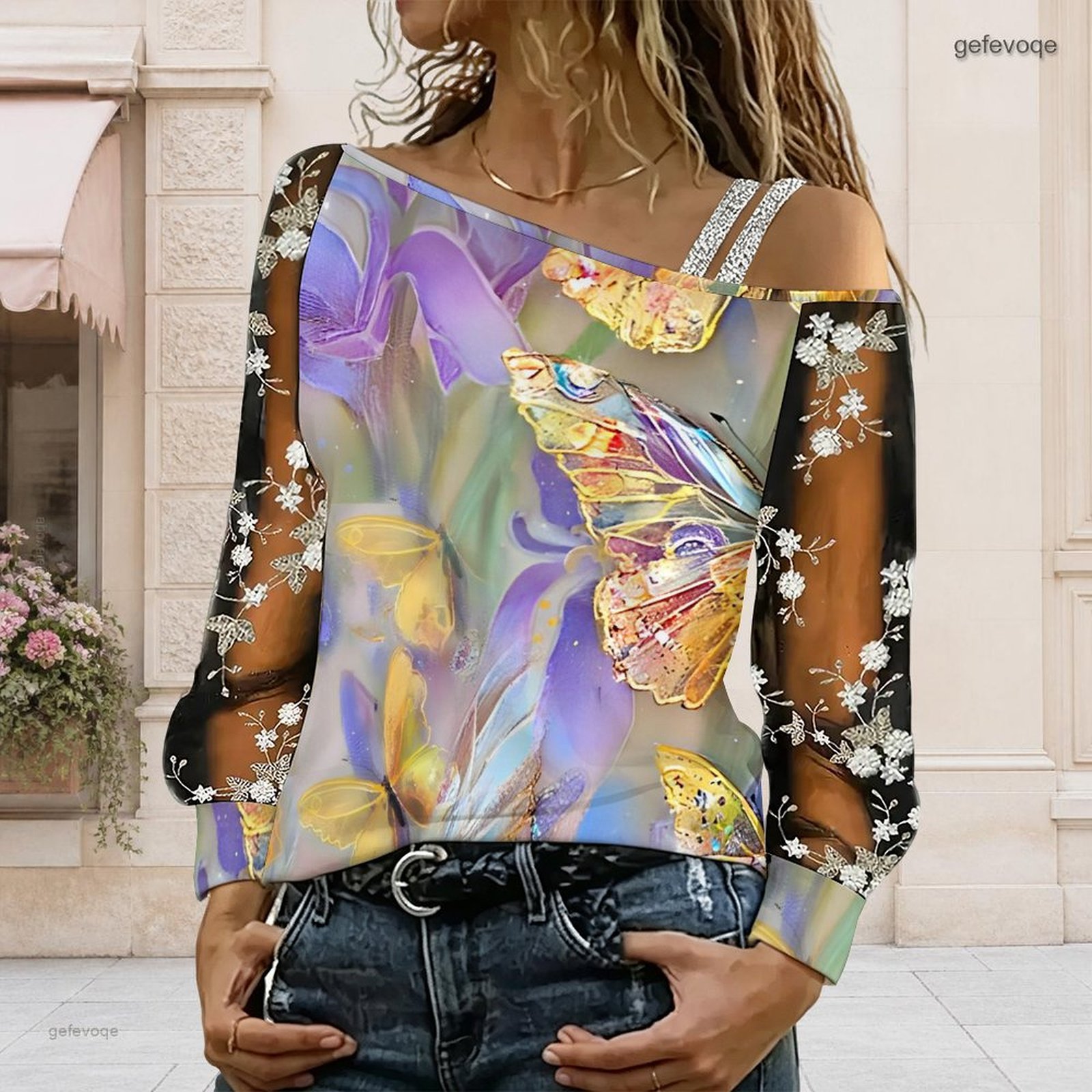 Women Off Shoulder Blouse Asym - Blouse Off Shoulder ulasan dan harga
